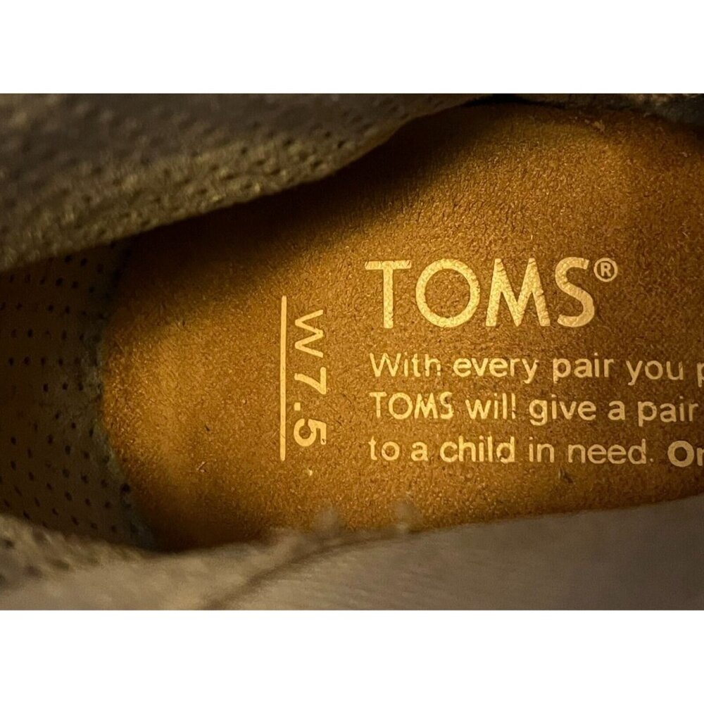 TOMS Gray Quilted Stitch Majorca Peep Toe Booties, Size 7.5 (US) - Picture 10 of 10